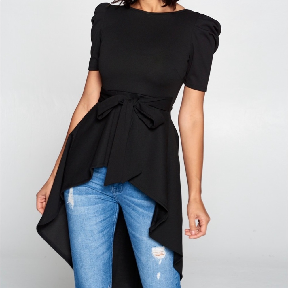Regina Top. Black. Small Medium & Large.